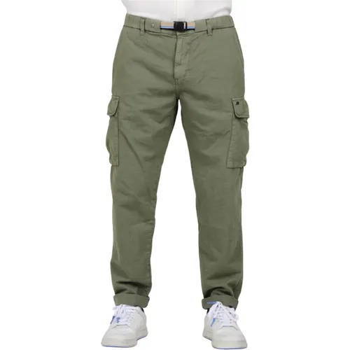Cargo pants with buckle in cotton hemp , male, Sizes: XL, 2XL - Mason's - Modalova