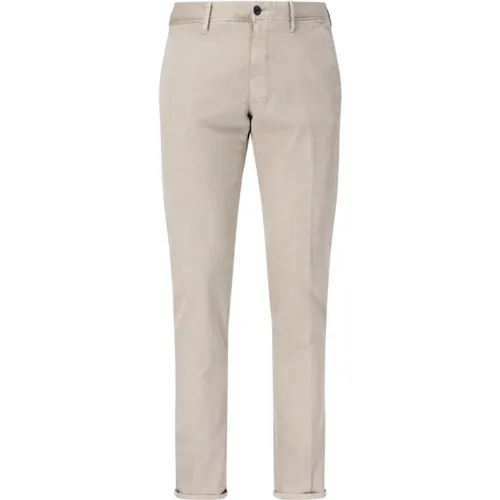 Cotton Slim Trousers , male, Sizes: W36, W38, W34, W35, W33 - Incotex - Modalova