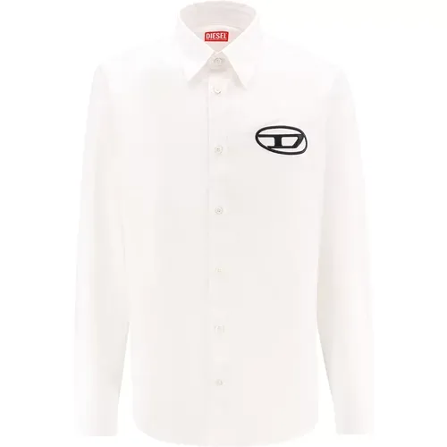 Pointed Collar Shirt , male, Sizes: L, XL - Diesel - Modalova