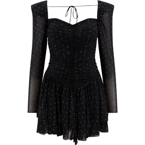 Elegantes Schwarzes Kleid mit Schnürung , Damen, Größe: XS - Rotate Birger Christensen - Modalova