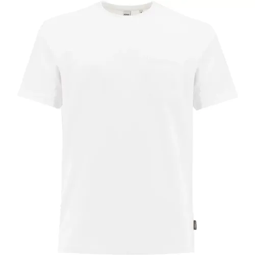 Slim Fit Crew Neck T-Shirt with Chest Pocket , male, Sizes: L, M, S - Aspesi - Modalova