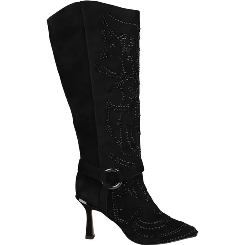 Stiletto Heel Leather Ankle Boots , female, Sizes: 4 UK, 6 UK, 7 UK, 8 UK, 5 UK, 3 UK, 2 UK - Alma en Pena - Modalova