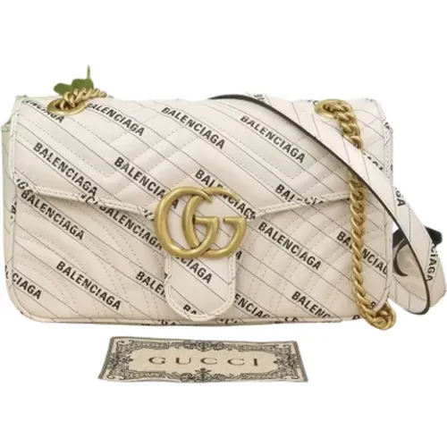 Leather Gucci Marmont Bag , female, Sizes: ONE SIZE - Gucci Vintage - Modalova