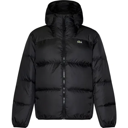 Hooded Down Jacket Aw24 , male, Sizes: L, 2XL, XL - Lacoste - Modalova