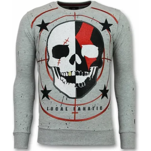 Skull Sweater God of War - Pullover für Männer - 11-6301G , Herren, Größe: XL - Local Fanatic - Modalova