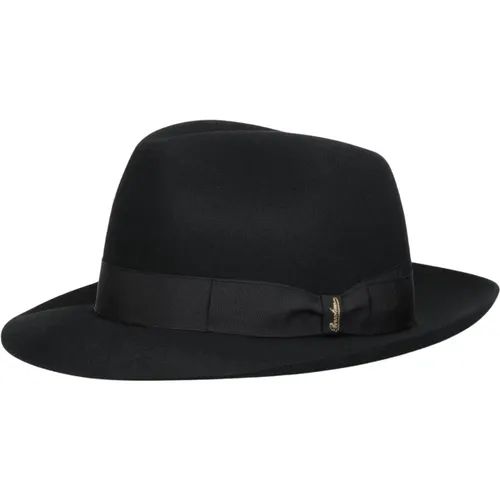 Filz Medium Krempe Hut , Herren, Größe: 57 CM - Borsalino - Modalova