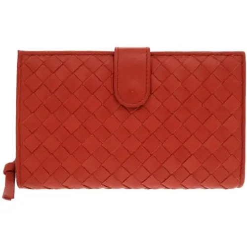 Pre-owned Leather wallets , female, Sizes: ONE SIZE - Bottega Veneta Vintage - Modalova