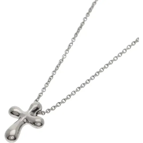 Pre-owned Platinum necklaces , female, Sizes: ONE SIZE - Tiffany & Co. Pre-owned - Modalova