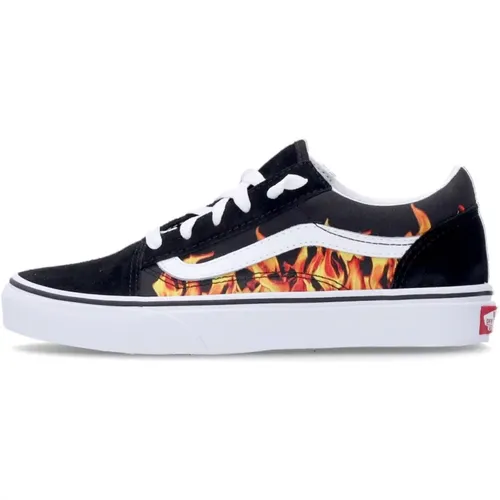 Flame Print Low Sneaker , male, Sizes: 4 UK, 1 UK, 5 UK, 3 UK - Vans - Modalova