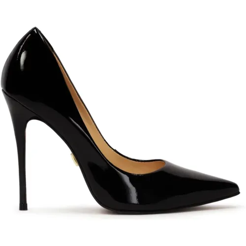 Schwarze lackierte High-Heel-Pumps , Damen, Größe: 35 EU - Kazar - Modalova