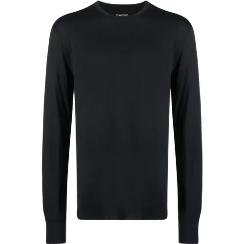 Sweater Round Neck Long Sleeves , male, Sizes: 2XL, XL, M - Tom Ford - Modalova