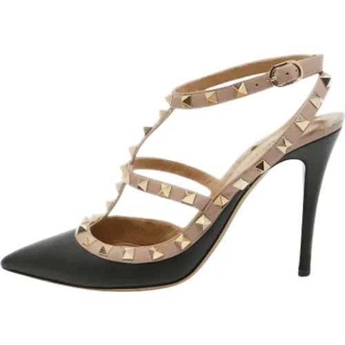 Pre-owned Leather heels , female, Sizes: 6 1/2 UK - Valentino Vintage - Modalova