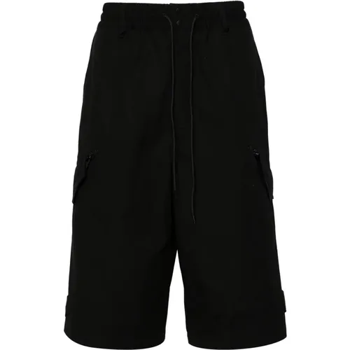Workwear cotton bermuda shorts , male, Sizes: S, L - Y-3 - Modalova