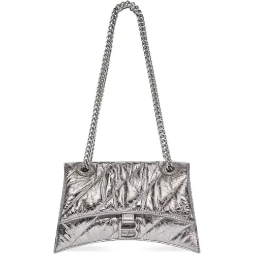 Crush Small Chain Quilted Bag , female, Sizes: ONE SIZE - Balenciaga - Modalova