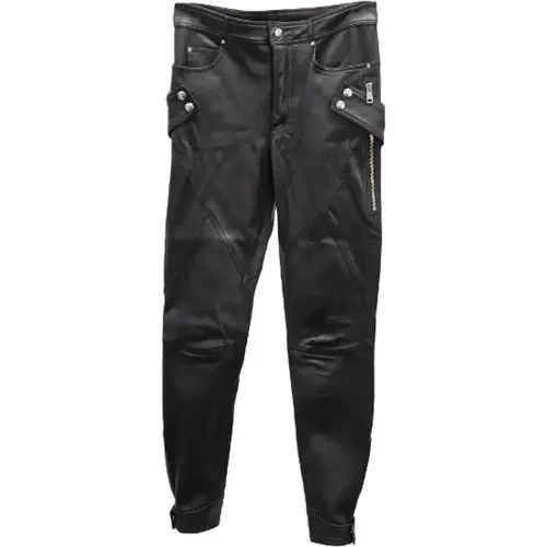 Pre-owned Leather bottoms , female, Sizes: XS - Alexander McQueen Pre-owned - Modalova