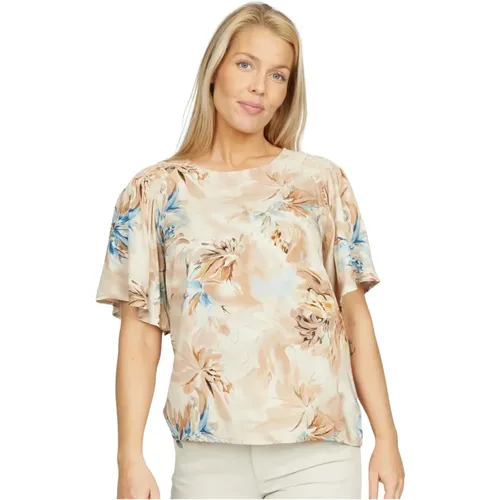 Sand Flower Blouse , female, Sizes: M - 2-Biz - Modalova