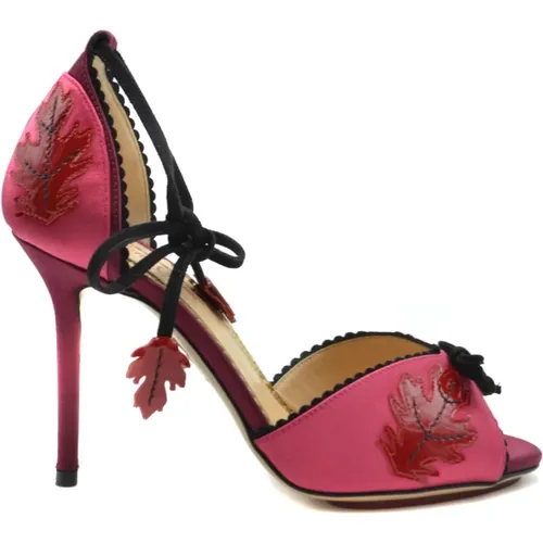 High Heel Elegant Sandals , female, Sizes: 3 1/2 UK - Charlotte Olympia - Modalova