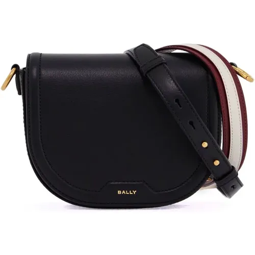 Elegante Leder-Schultertasche mit Riemen , Damen, Größe: ONE Size - Bally - Modalova