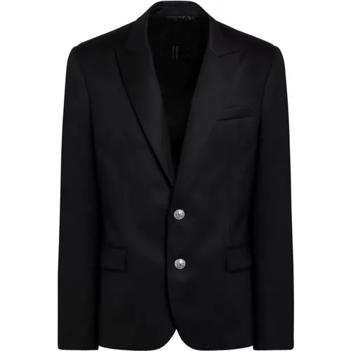 Single-Breasted Jacket , male, Sizes: L, M - Balmain - Modalova