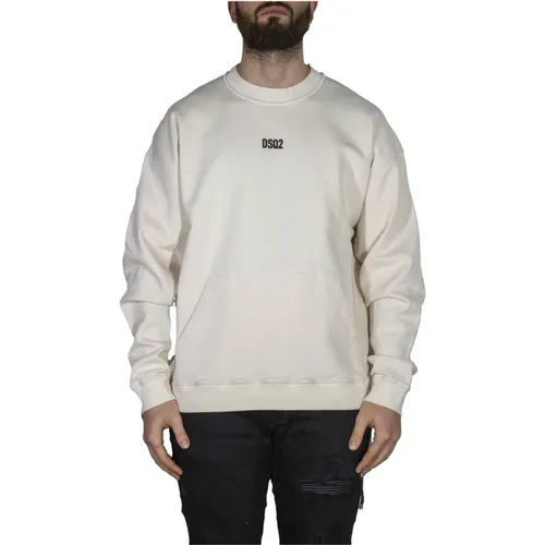 Oversized Sweater mit DSQ2-Logo , Herren, Größe: XL - Dsquared2 - Modalova