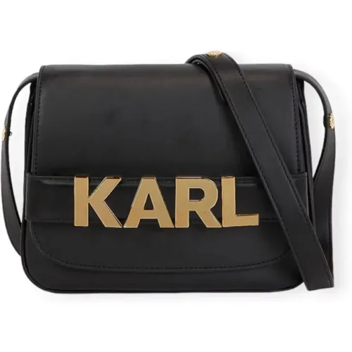 Womens Leather Shoulder Bag , female, Sizes: ONE SIZE - Karl Lagerfeld - Modalova
