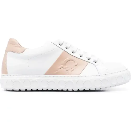 Braune Leder Freizeit Turnschuhe Sneakers , Damen, Größe: 39 EU - Casadei - Modalova