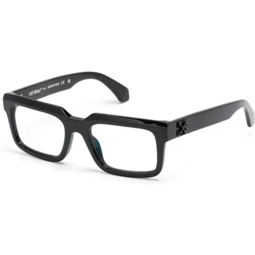 Schwarze Optische Brille für den Alltag,Braune Optische Brille Stilvoll Alltagsgebrauch - Off White - Modalova