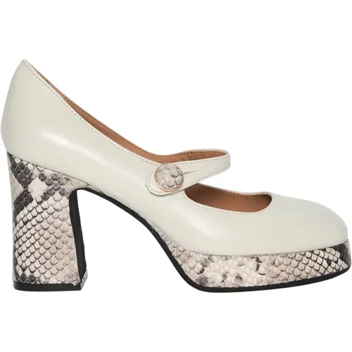 Bianco Leder Pumps , Damen, Größe: 38 EU - Roberto Festa - Modalova