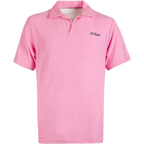 Rosa Terry Polo Shirt , Herren, Größe: XL - MC2 Saint Barth - Modalova