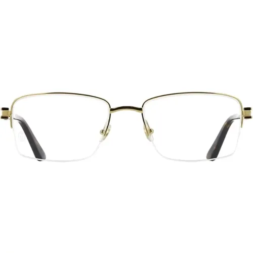 Herrenbrillen in Gold und Braun-Schildpatt - Cartier - Modalova