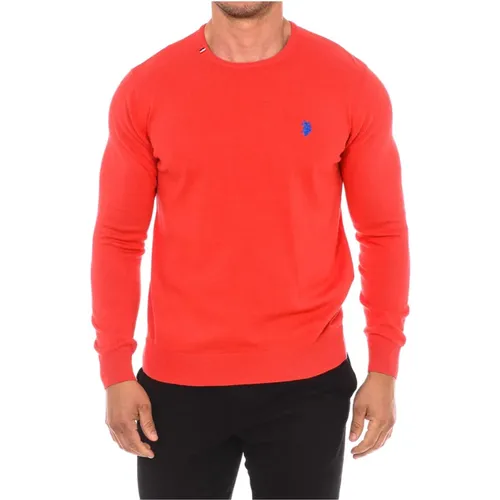 Round Neck Long Sleeve Jersey , male, Sizes: 3XL, XL, 2XL, L, M, S - U.s. Polo Assn. - Modalova