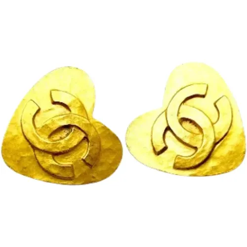 Pre-owned Metal earrings , female, Sizes: ONE SIZE - Chanel Vintage - Modalova