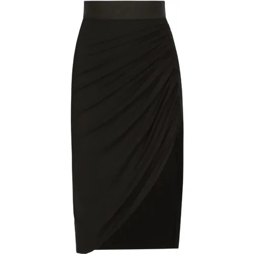 Draped Asymmetric Miniskirt , female, Sizes: S, XS, 2XS - Dolce & Gabbana - Modalova