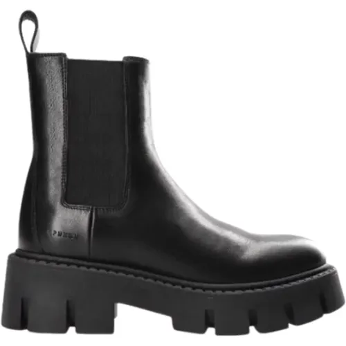 Schwarze Leder Stiefeletten , Damen, Größe: 37 EU - Copenhagen Shoes - Modalova