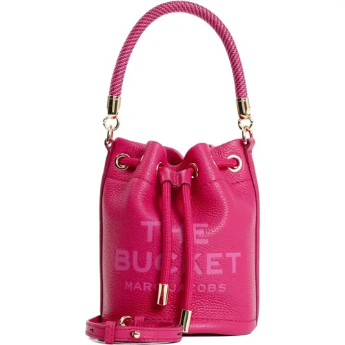 Mini Bucket Bag in Lippenstift , Damen, Größe: ONE Size - Marc Jacobs - Modalova