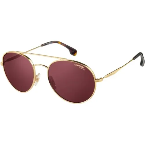 Stilvolle Sonnenbrille mit bordeauxfarbenen polarisierten Gläsern - Carrera - Modalova