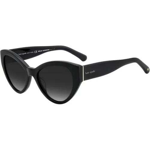 Schwarze Acetat-Sonnenbrille für Frauen - Kate Spade - Modalova