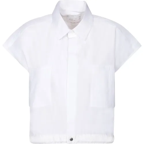 Weiße T-Shirts & Polos für Frauen , Damen, Größe: M - Sacai - Modalova