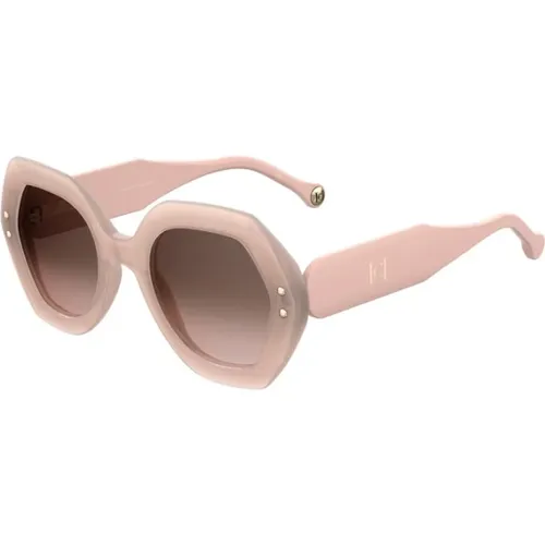 Rosa Sonnenbrille für Frauen , Damen, Größe: 52 MM - Carolina Herrera - Modalova