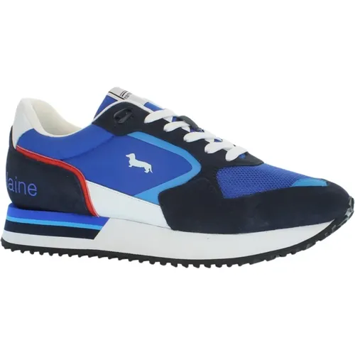 Wildleder Tex Fabric Herrenschuh - Blau , Herren, Größe: 40 EU - Harmont & Blaine - Modalova