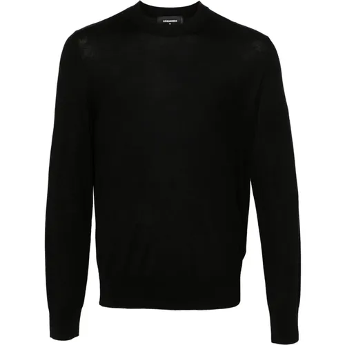 Ribbed Logo Sweater , male, Sizes: M, XL, L - Dsquared2 - Modalova