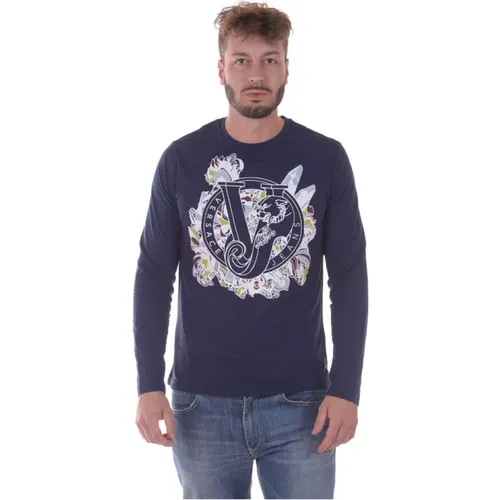 Mars Jersey Sweater Pullover , Herren, Größe: L - Versace Jeans Couture - Modalova