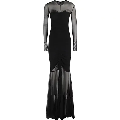 V-Ausschnitt Fishtail-Kleid , Damen, Größe: M - Norma Kamali - Modalova