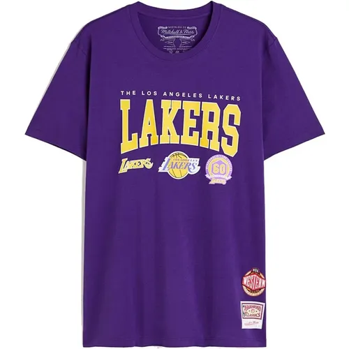 NBA Hwc Champ Stack Lakers T-shirt , Herren, Größe: L - Mitchell & Ness - Modalova