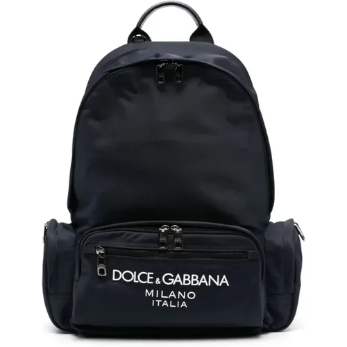 Logo Lettering Backpack , male, Sizes: ONE SIZE - Dolce & Gabbana - Modalova