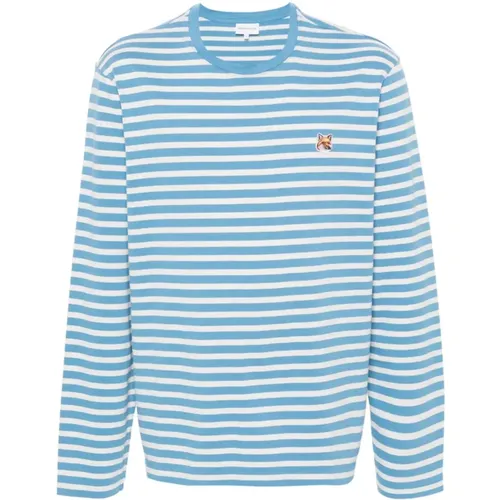 Maison Kitsune T-shirts and Polos , male, Sizes: XS, L, S - Maison Kitsuné - Modalova