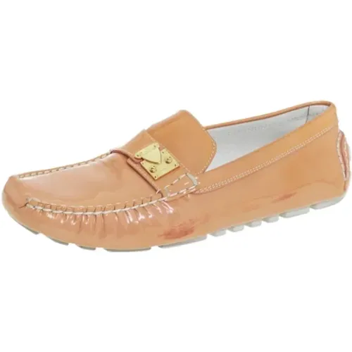 Pre-owned Leather flats , female, Sizes: 7 UK - Louis Vuitton Vintage - Modalova