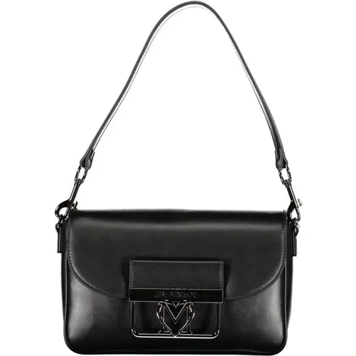 Polyethylene Shoulder Bag with Dual Compartments , female, Sizes: ONE SIZE - Love Moschino - Modalova