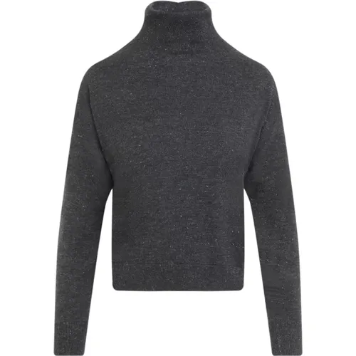 Grey Sweater for Women Aw24 , female, Sizes: XS, 2XS - PESERICO - Modalova