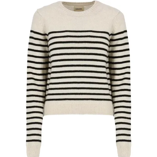 Striped Cashmere Sweater , female, Sizes: S - Khaite - Modalova